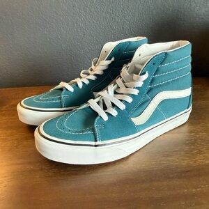 Vans Teal Blue Old School High-Top Sneakers